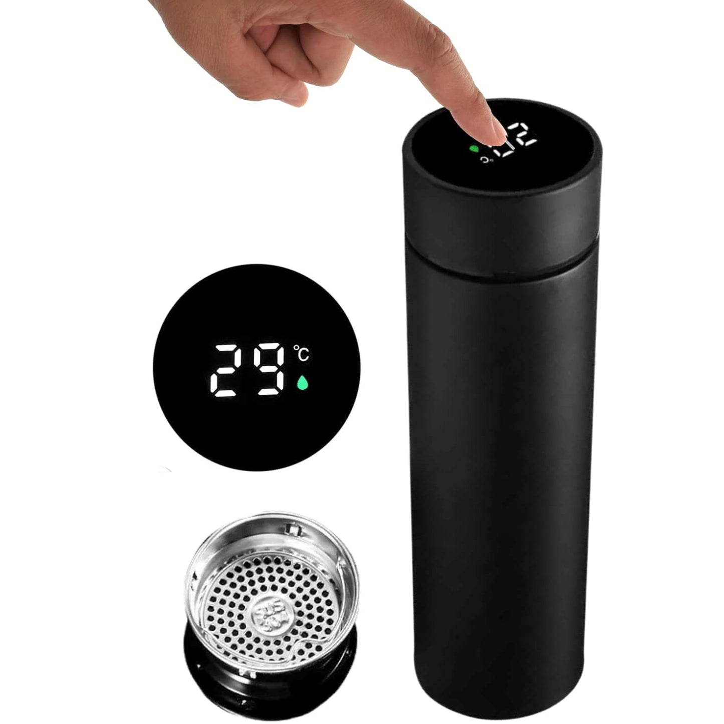 Temperature Water Bottle | Smart Vacuum Insulated Thermos Water Bottle | Water Bottle with LED Temperature Display