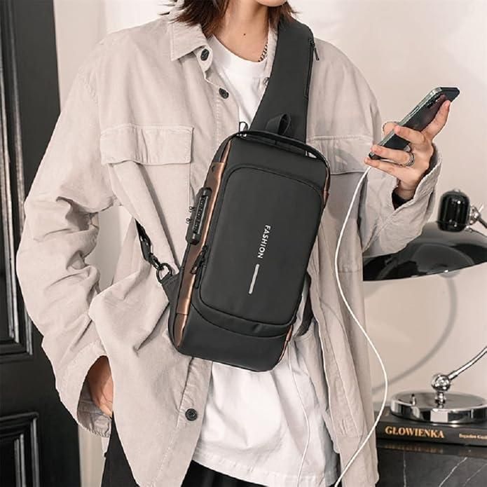 Waterproof Anti-Theft Sling Bag for Men & Women