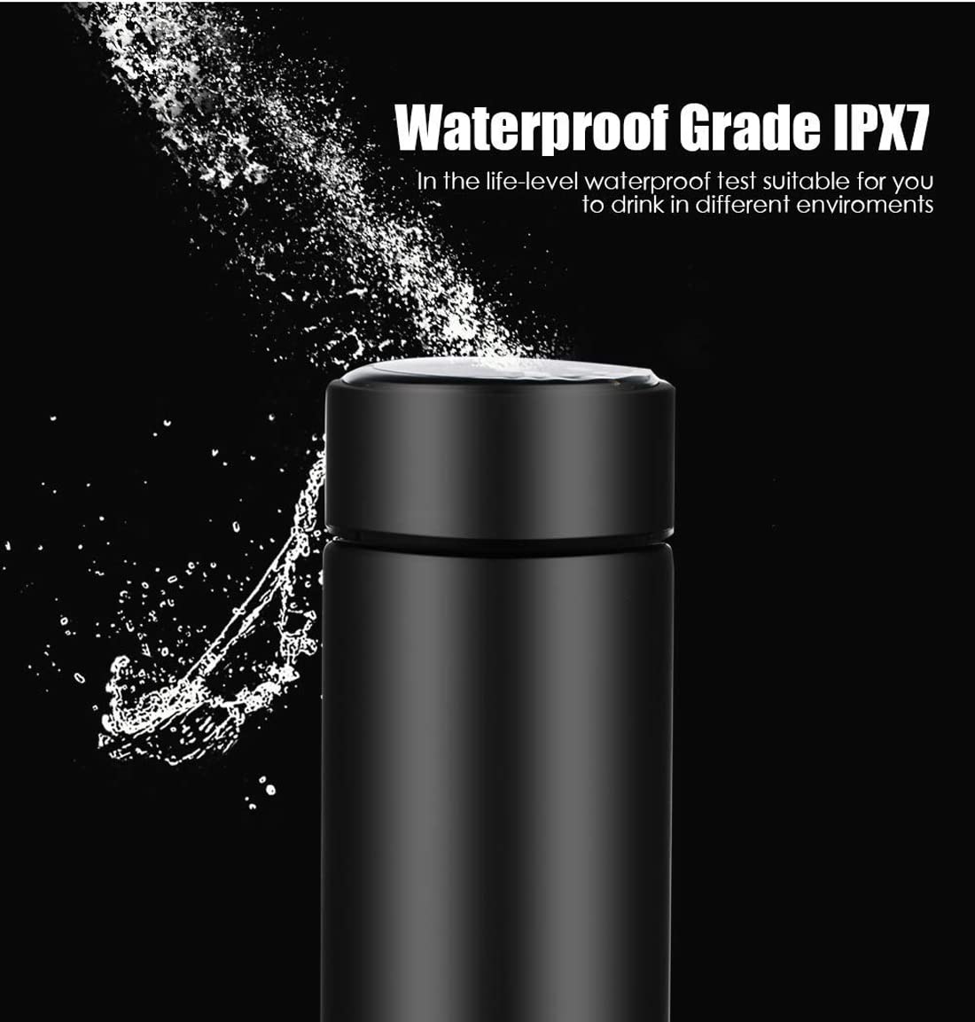 Temperature Water Bottle | Smart Vacuum Insulated Thermos Water Bottle | Water Bottle with LED Temperature Display