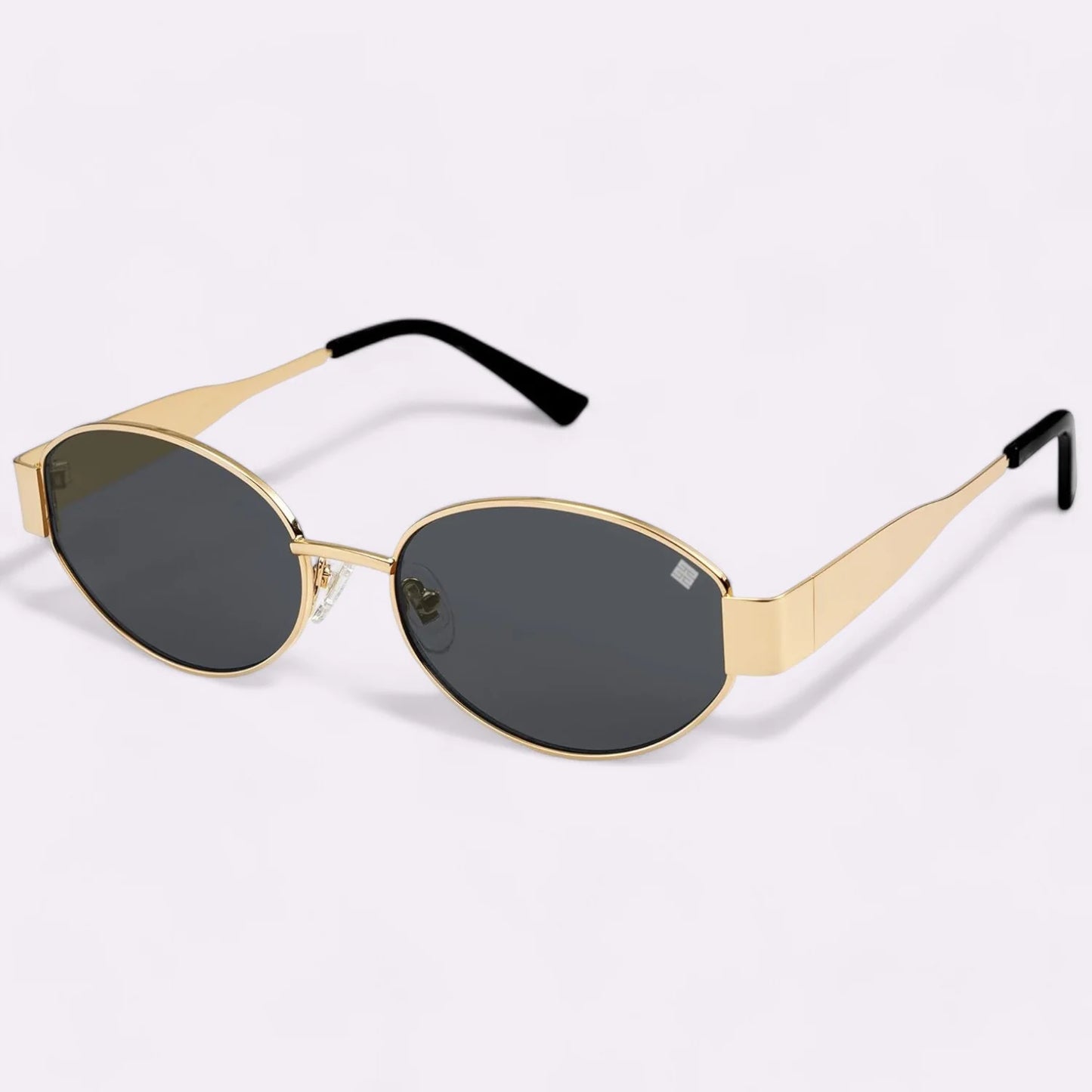 Metal Oval Sunglasses for Women