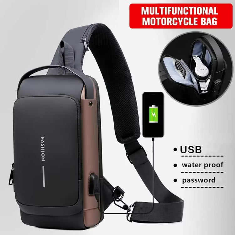 Waterproof Anti-Theft Sling Bag for Men & Women