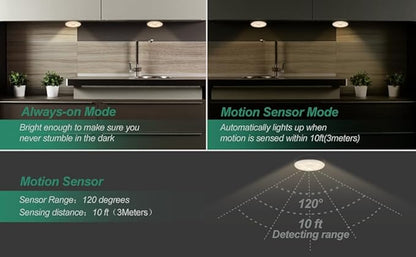Motion Sensor Light for Home with USB Charging Wireless Self Adhesive LED Night Light