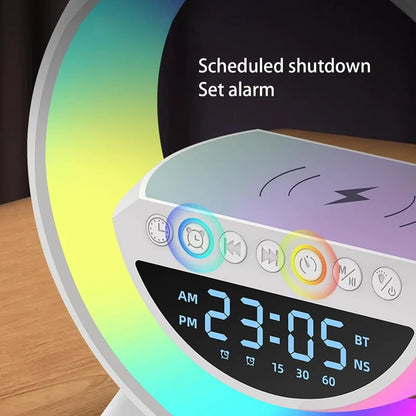 G-Shape LED Wireless Charging Speaker Lamp