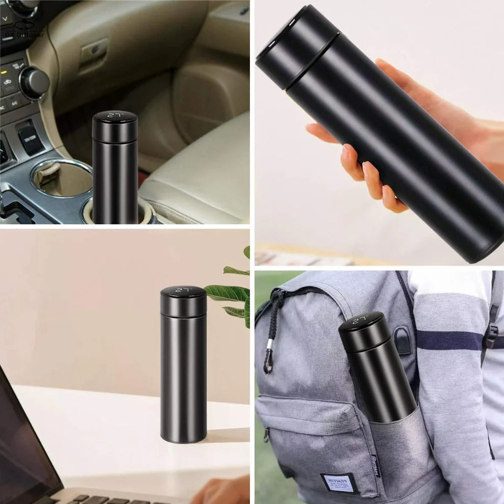 Temperature Water Bottle | Smart Vacuum Insulated Thermos Water Bottle | Water Bottle with LED Temperature Display