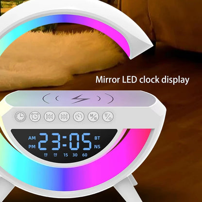 G-Shape LED Wireless Charging Speaker Lamp