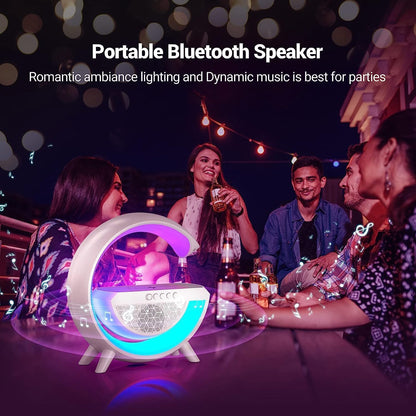 G-Shape LED Wireless Charging Speaker Lamp