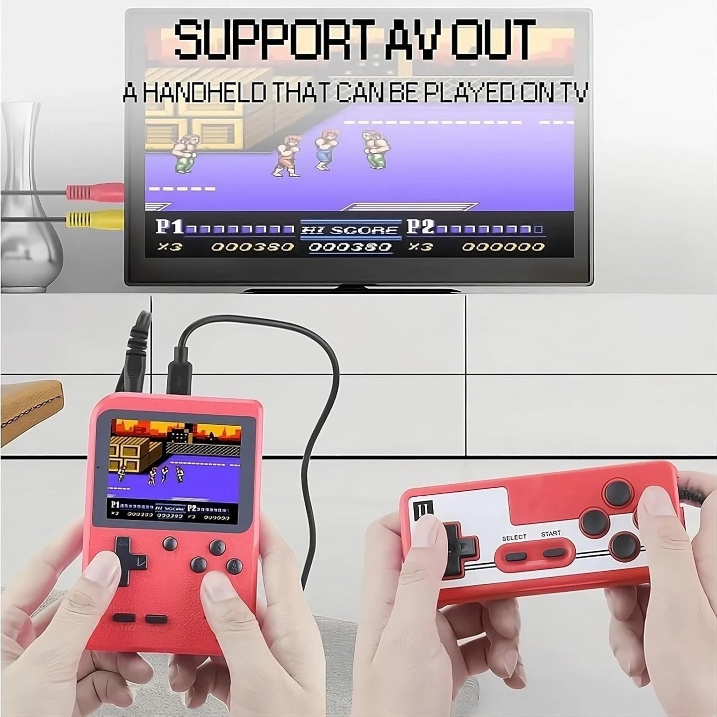 SUP Game Portable Game Console Handheld Game Player Big Screen Electronic Game