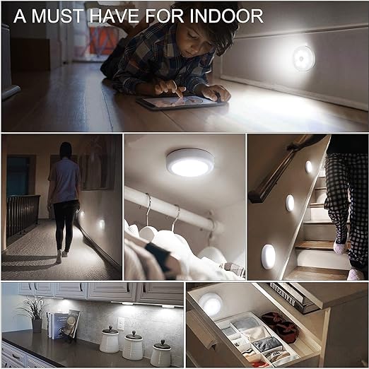 Motion Sensor Light for Home with USB Charging Wireless Self Adhesive LED Night Light