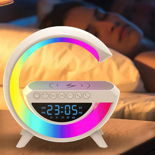 G-Shape LED Wireless Charging Speaker Lamp