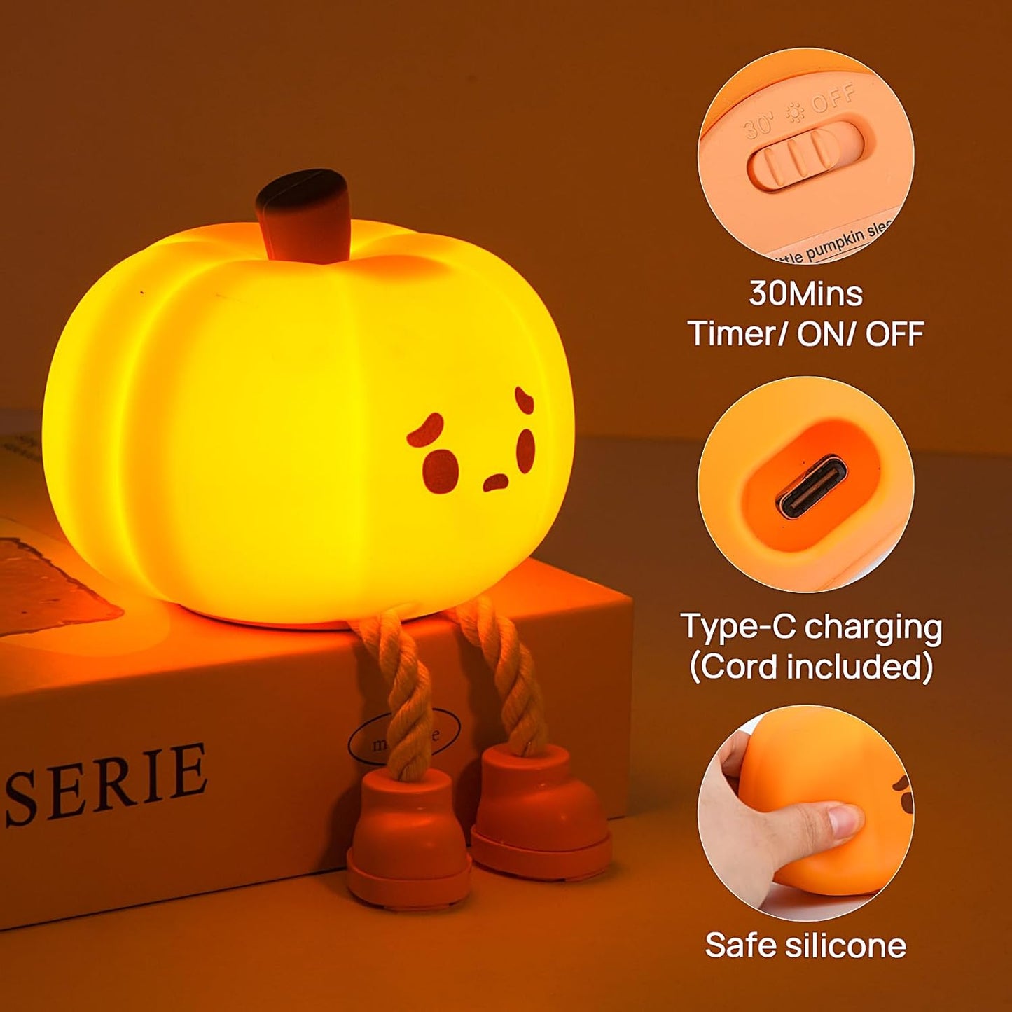 Magical Pumpkin Glow Mood Lamp