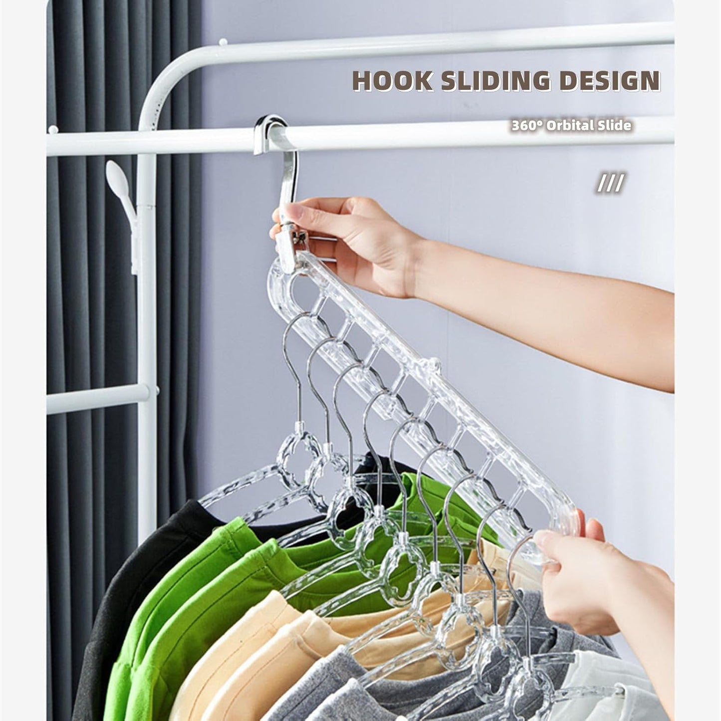 SpaceSaver Multi-Functional Folding Clothes Hanger (Pack of 10)