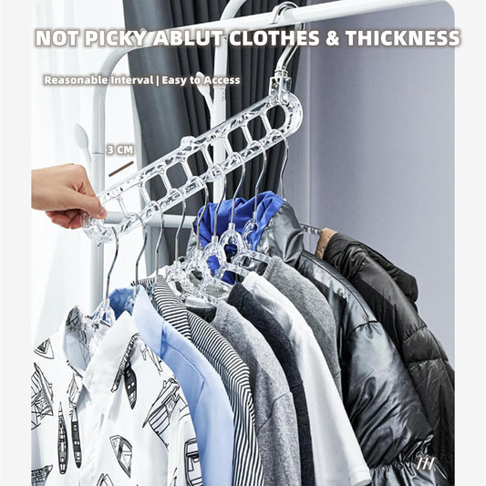 SpaceSaver Multi-Functional Folding Clothes Hanger (Pack of 10)
