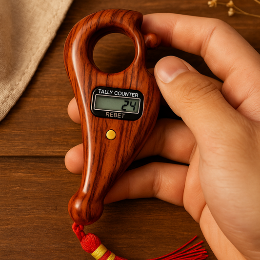 Tulsi Wood Digital Jaap Counter
