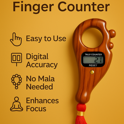 Tulsi Wood Digital Jaap Counter