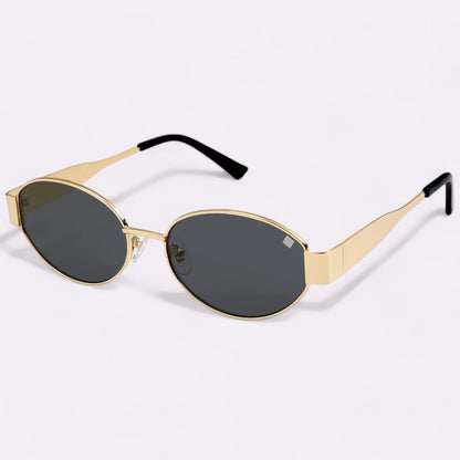 Metal Oval Sunglasses for Women