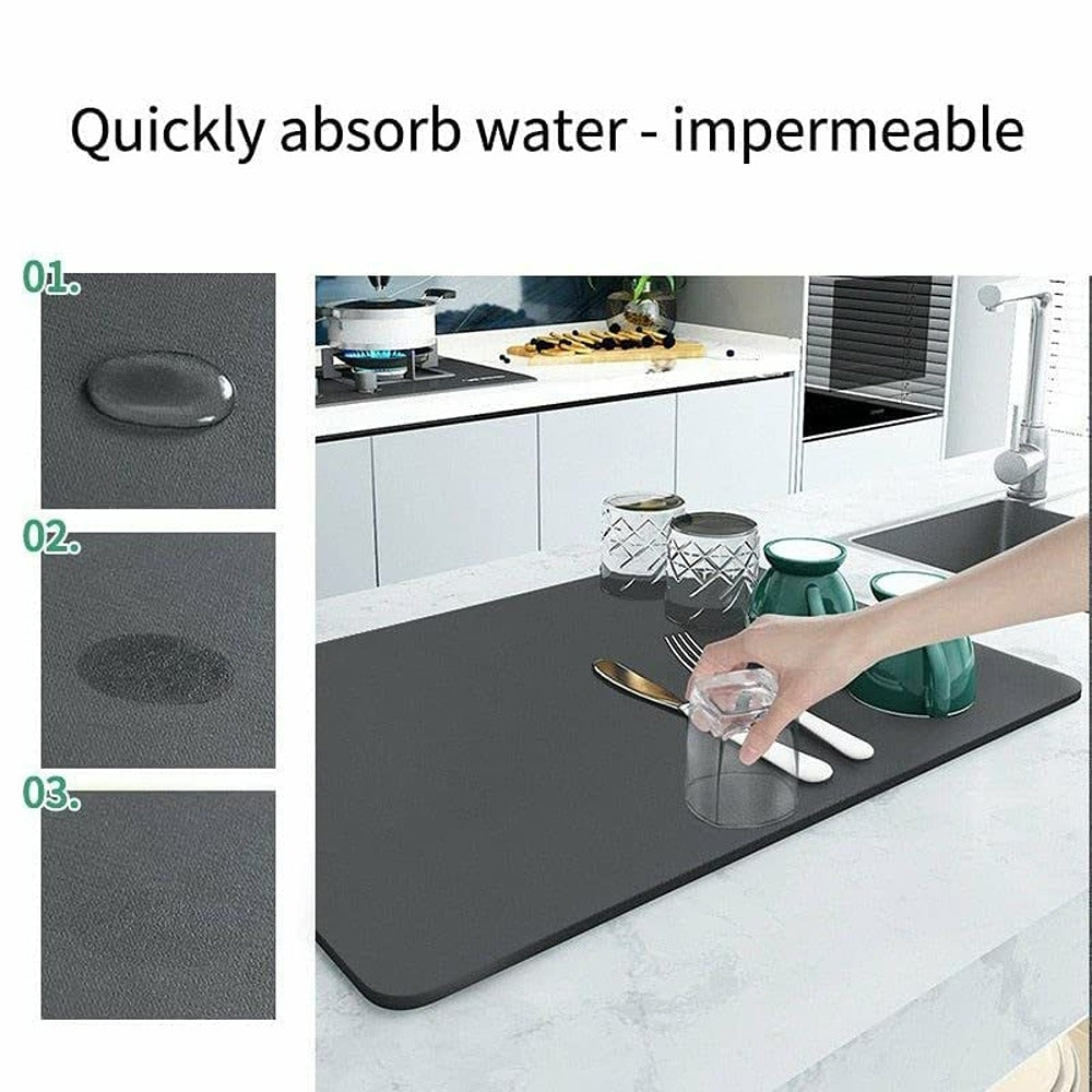 Drying mat for Kitchen, Water Absorbent Mat