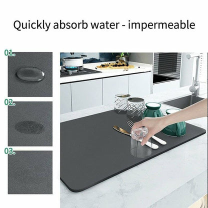 Drying mat for Kitchen, Water Absorbent Mat