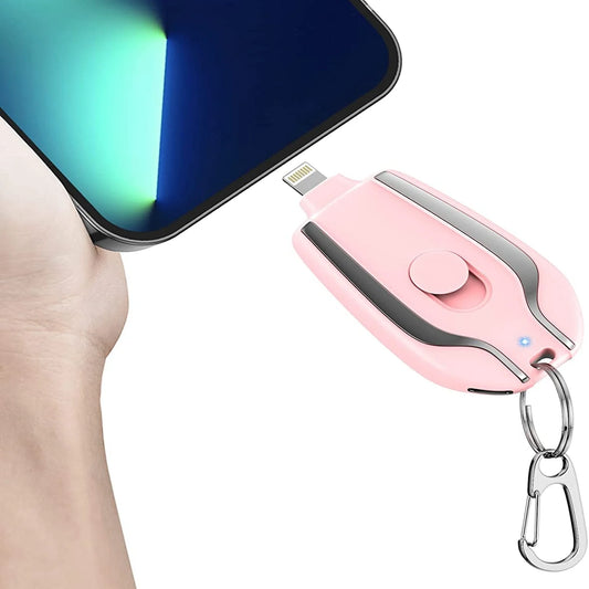 Keychain Portable Charger,1500mAh Mini Power Emergency