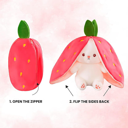 Toy Pillow, Reversible Bunny, Cute Soft Rabbit