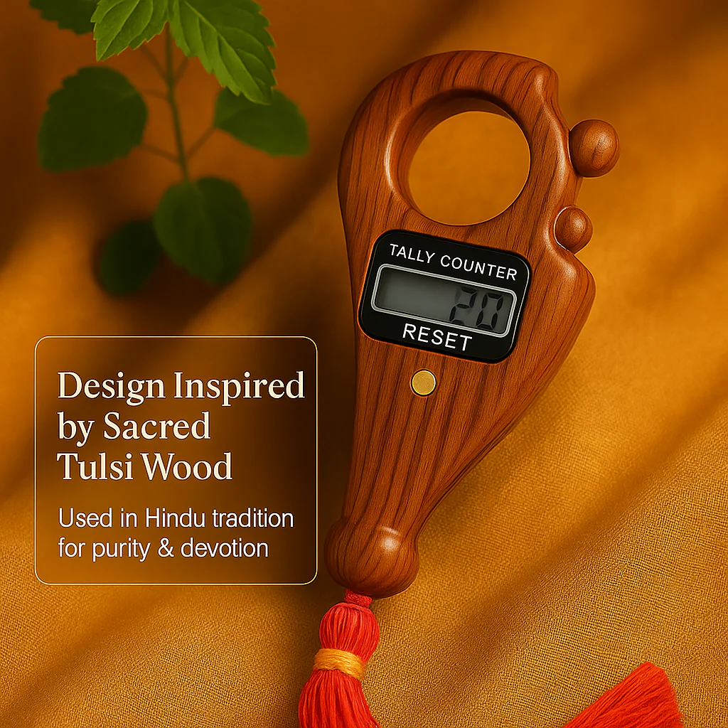 Tulsi Wood Digital Jaap Counter