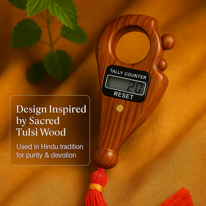 Tulsi Wood Digital Jaap Counter