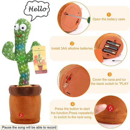 Interactive Dancing & Talking Cactus Toy